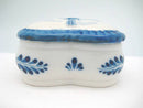 Blue & White Ring Box Embossed Windmill Design - GermanGiftOutlet.com
 - 4