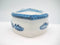 Blue & White Ring Box Embossed Windmill Design - GermanGiftOutlet.com
 - 5