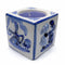 Blue Votive Candles Embossed Mill & Kiss - GermanGiftOutlet.com
 - 1