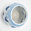 Ceramic Blue: Votive Candleholder With Hearts - GermanGiftOutlet.com
 - 2