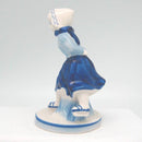 Blue and White Figurine: Dutch Girl Skater - GermanGiftOutlet.com
 - 3
