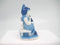 Blue & White Figurine: Dutch Couple Sitting on Bench - GermanGiftOutlet.com
 - 4