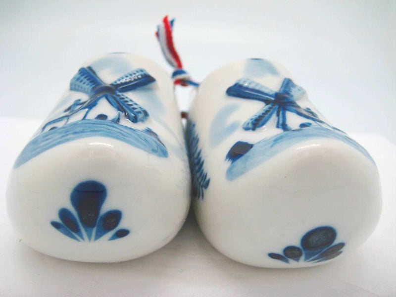 Delft Shoe Pair with Embossed Windmill Design - GermanGiftOutlet.com
 - 4