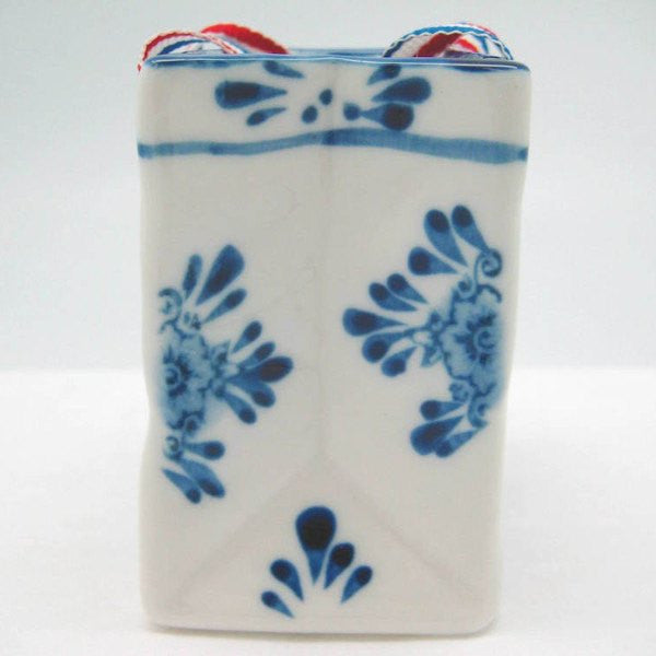 Delft Blue with Embossed Tulip Design and Ribbon - GermanGiftOutlet.com
 - 2
