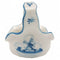 Blue and White Fluted Shaped Ceramic Basket - GermanGiftOutlet.com
 - 1