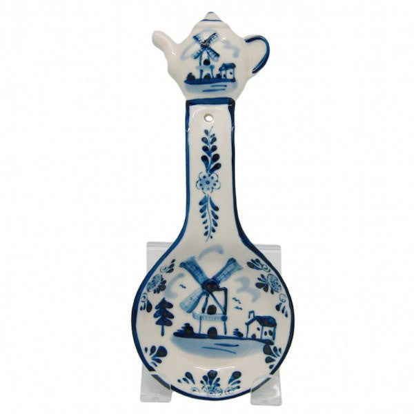 Ceramic Spoon Rests Delft Blue Teapot - GermanGiftOutlet.com
 - 1
