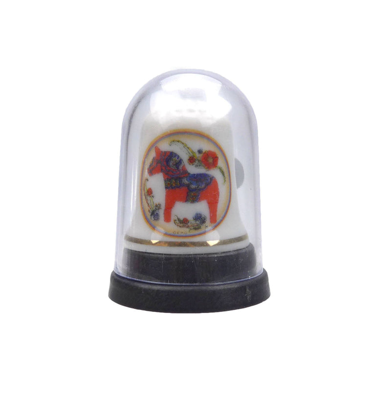 Dala Horse Souvenir Thimble Red - GermanGiftOutlet.com
 - 2