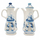 Oil and Vinegar Set Blue and White Kiss - GermanGiftOutlet.com
 - 1