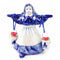 Blue and White Milkmaid With Colored Tulips - GermanGiftOutlet.com
 - 2