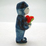 Collectible Miniature Boy with Tulips - GermanGiftOutlet.com
 - 4