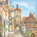 German Souvenir Rothenberg Fridge Color Tile Magnet