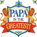 "Papa is the Greatest" Magnet Tile Papa Gift Idea  - GermanGiftOutlet.com