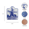 Ceramic Cheeseboard w/ Cork Backing: Windmill