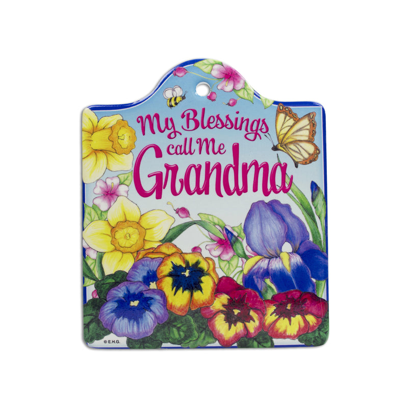 Gift for Grandma "My Blessing Call Me Grandma" Trivet