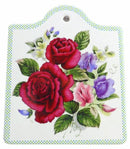 Ceramic Cheeseboard w/ Cork Backing: Roses - GermanGiftOutlet.com
 - 1