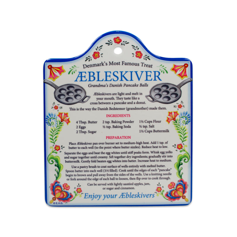 Danish Aebleskiver Recipe Decorative Trivet