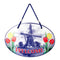 Welcome Windmill Tulips Ceramic Door Sign-DT07