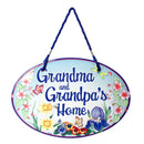 Welcome To Grandma & Grandpa's Decorative Door Sign-DT07