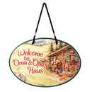 Oma & Opa's House Ceramic Door Sign Alpine Design-DT07