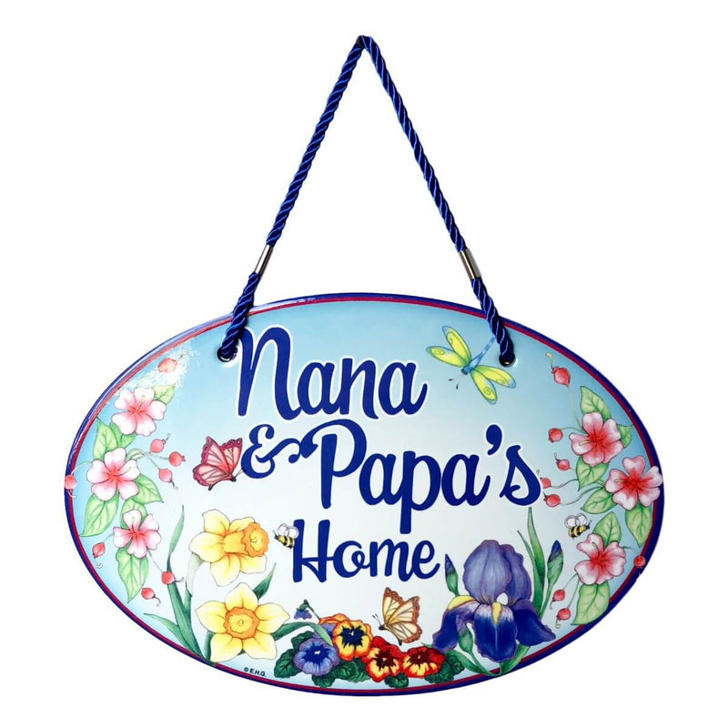 Welcome To Nana & Papa's Decorative Door Sign-DT07