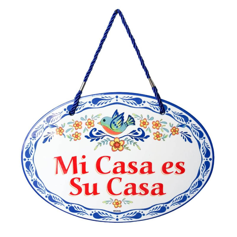 "Mi Casa Es Su Casa" Spanish Decorative Door Sign-DT07