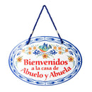 "Bienvenido a la Casa de Abuelo & Abuela" Door Sign-DT07