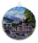 Round Ceramic Plaque: Summer - GermanGiftOutlet.com
 - 1