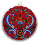 Round Ceramic Plaque: Rosemaling - GermanGiftOutlet.com
 - 1