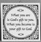 Inspirational Wall Plaque: God's Gift - GermanGiftOutlet.com
 - 1