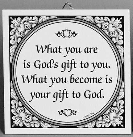 Inspirational Wall Plaque: God's Gift - GermanGiftOutlet.com
 - 1