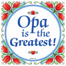 German Gift Opa Wall Plaque Tile