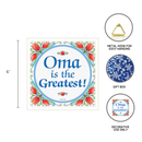 German Gift Oma Wall Plaque Tile