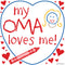 German Oma Gift Plaque: My Oma Loves Me!
