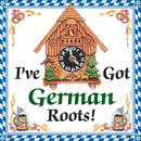 German Gift Ceramic Wall Hanging Tile: German Roots
