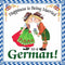 German Gift Wall Plaque Tile: Happy German