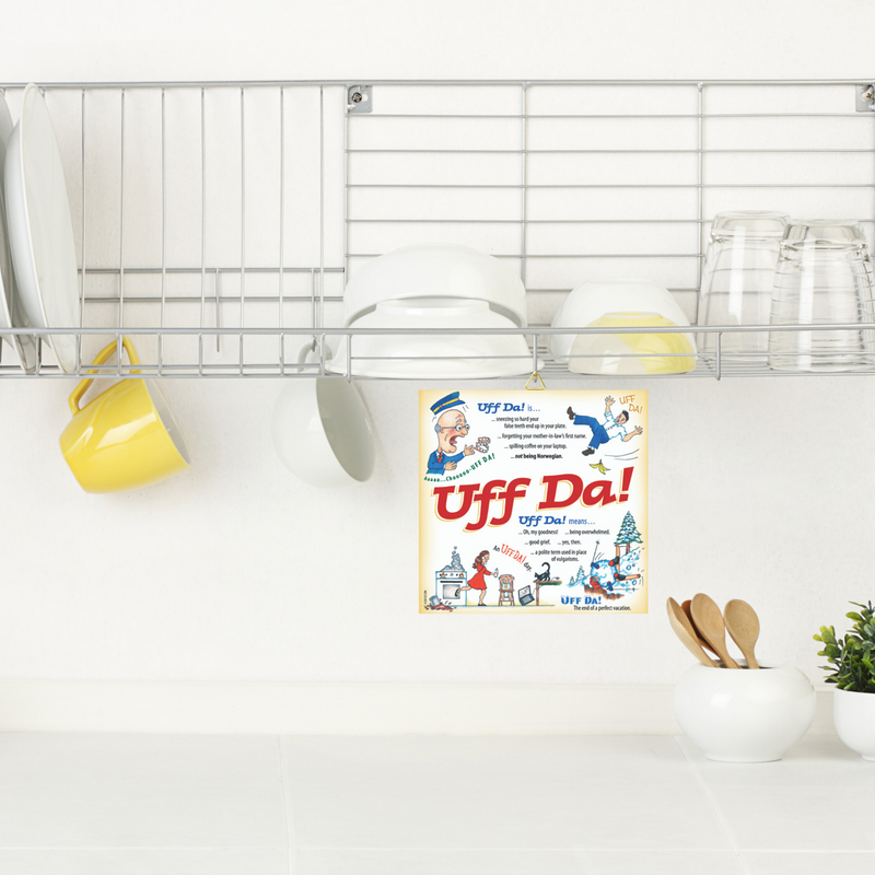 Uff Da Gift Idea Wall Tile