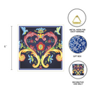 Ceramic Deluxe Plaque: Blue Rosemaling