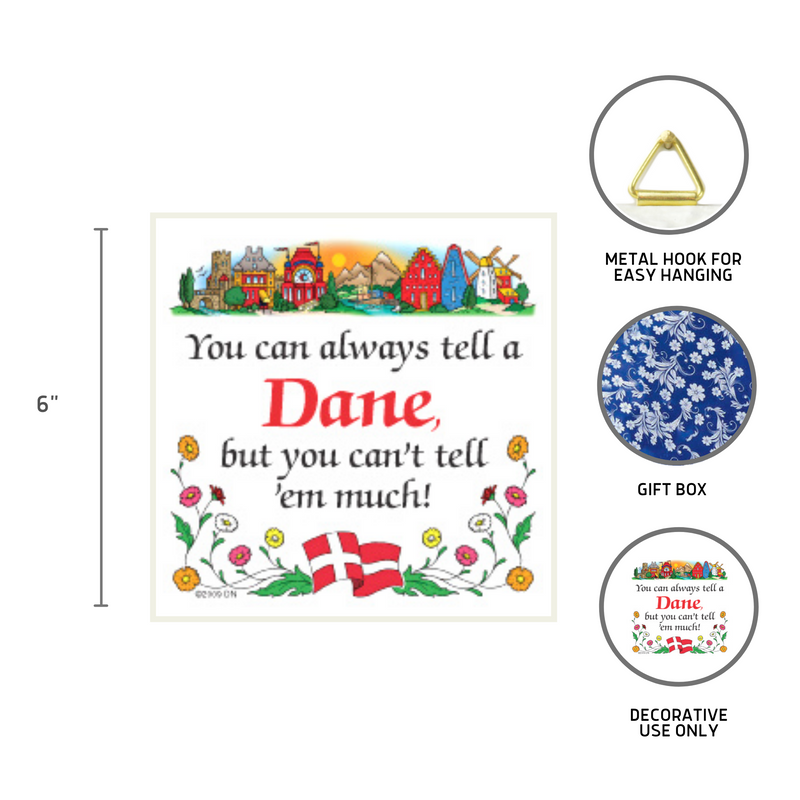 Kitchen Wall Plaques: Tell a Dane