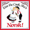 Kitchen Wall Plaques: Kiss Norsk Cook
