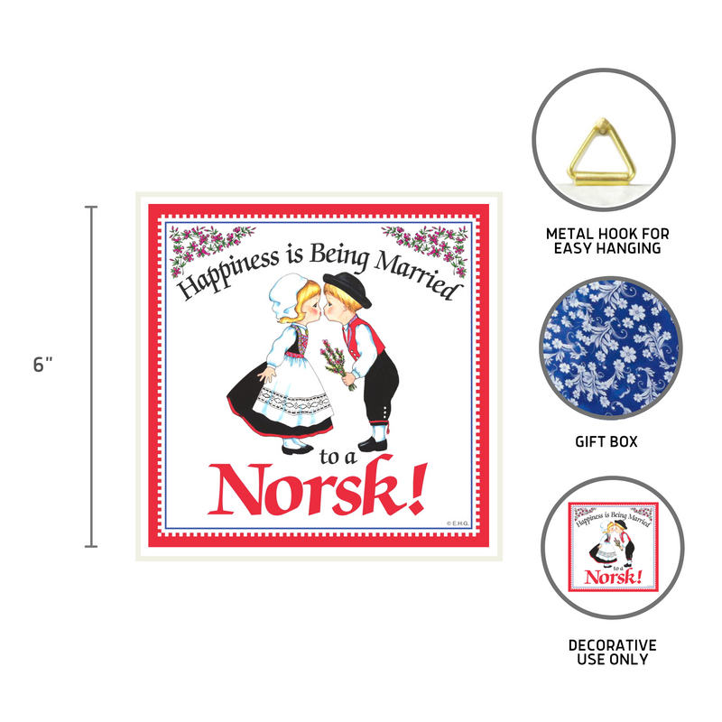 Kitchen Wall Plaques: Happily Married Norsk