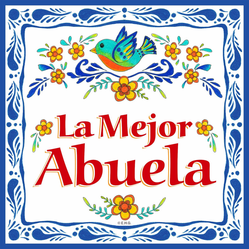 Abuela Gift "La Mejor Abuela" Magnet Tile-MT02