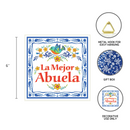 "La Mejor Abuela" Latino Gift Idea Decorative Tile