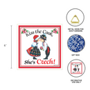 Czech Gift Tile "Kiss Czech Cook"