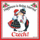 Czech Gift Tile "Married to Czech"