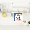 Polish Gift Tile "Kiss Polish Cook"