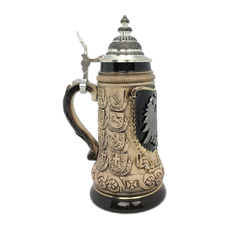 Eagle Medallion .5L Zoller & Born Beer Stein with Metal Lid -1