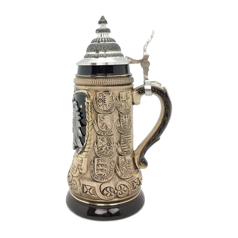 Eagle Medallion .5L Zoller & Born Beer Stein with Metal Lid -1