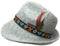 Alpine Wool Gray Hat with Embroidered Band - GermanGiftOutlet.com
 - 1