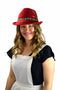 German Alpine Red 100% Genuine Wool Hat - GermanGiftOutlet.com
 - 5