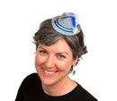 Mini Oktoberfest Party Hat with Blue Trim - 1 - GermanGiftOutlet.com